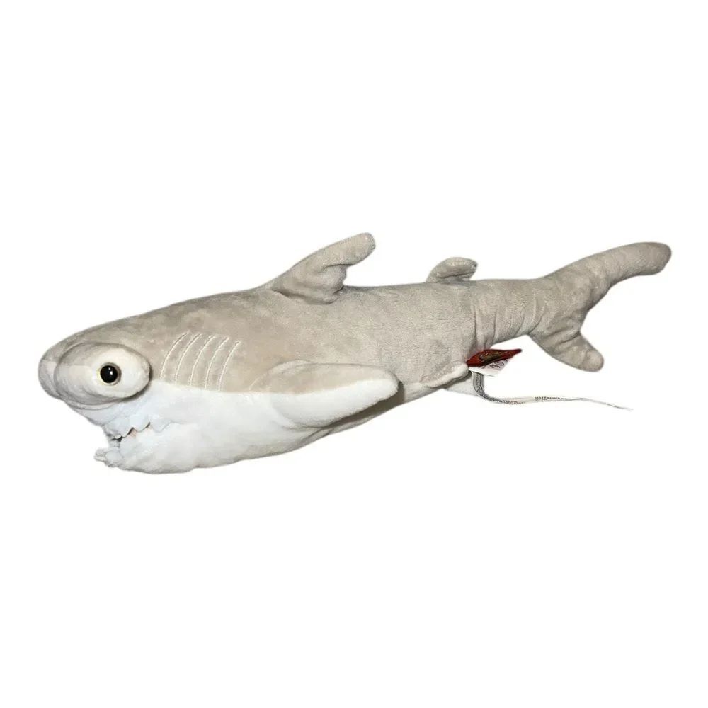 Adventure Planet Plush Hammerhead Shark 15" Gray Stuffed Animal EUC